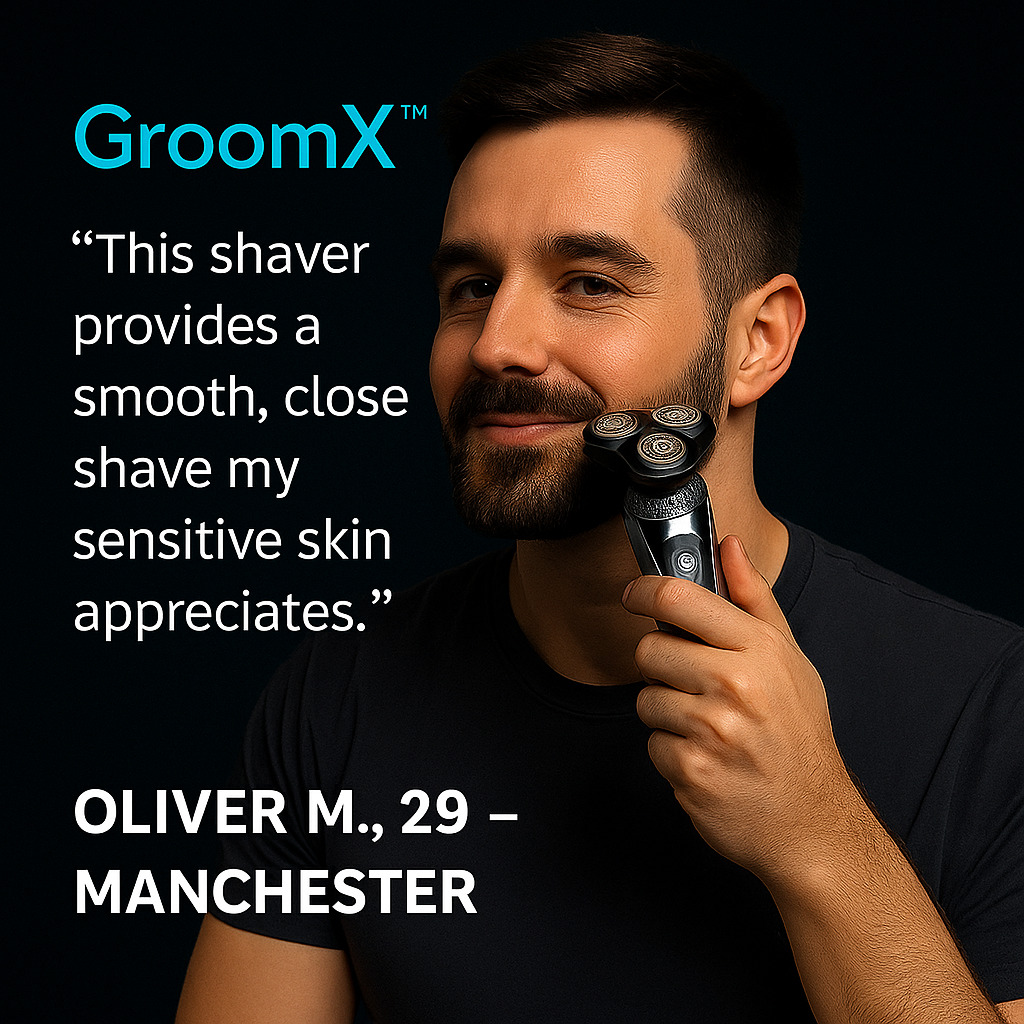 Review — Oliver M., 29, Manchester -close shave for sensitive skin with GroomX